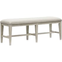 coronado dining ivory gray bench   