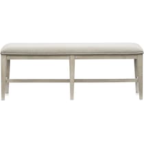 coronado dining ivory gray bench   