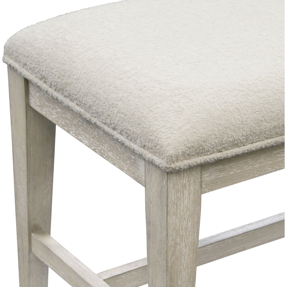 coronado dining ivory gray bench   