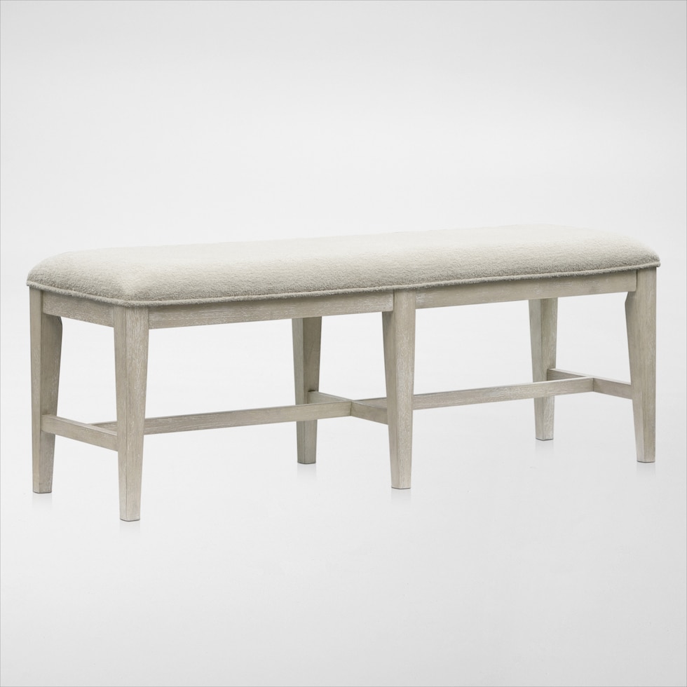 coronado dining ivory gray bench web   