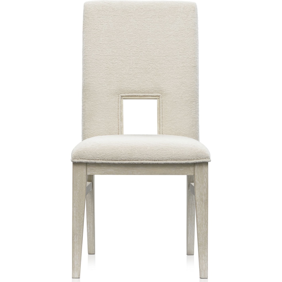 coronado dining ivory gray dining chair   