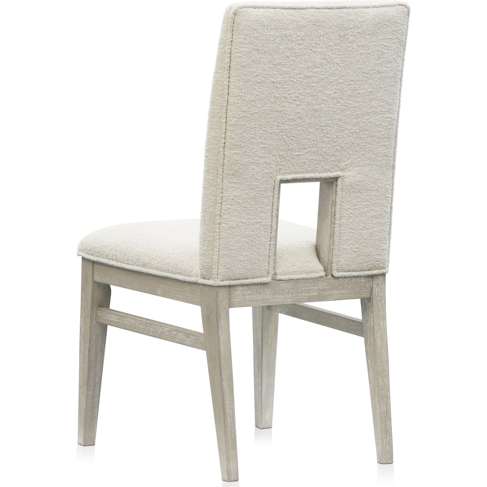 coronado dining ivory gray dining chair   