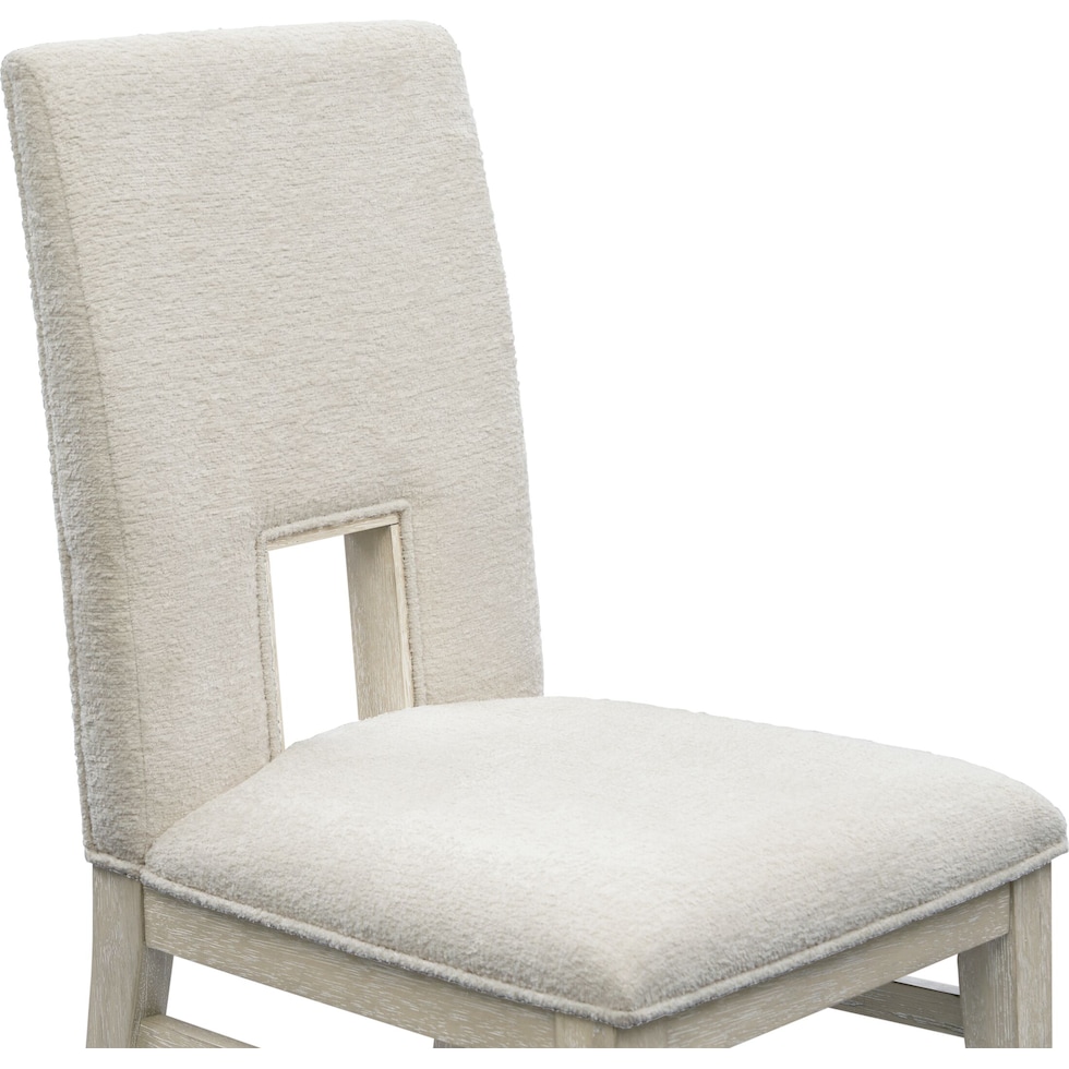 coronado dining ivory gray dining chair   