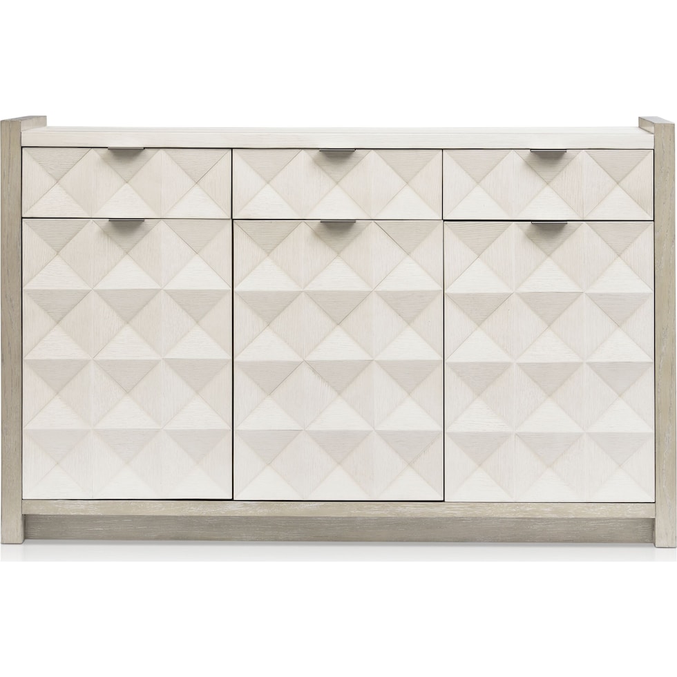 coronado dining ivory gray server   