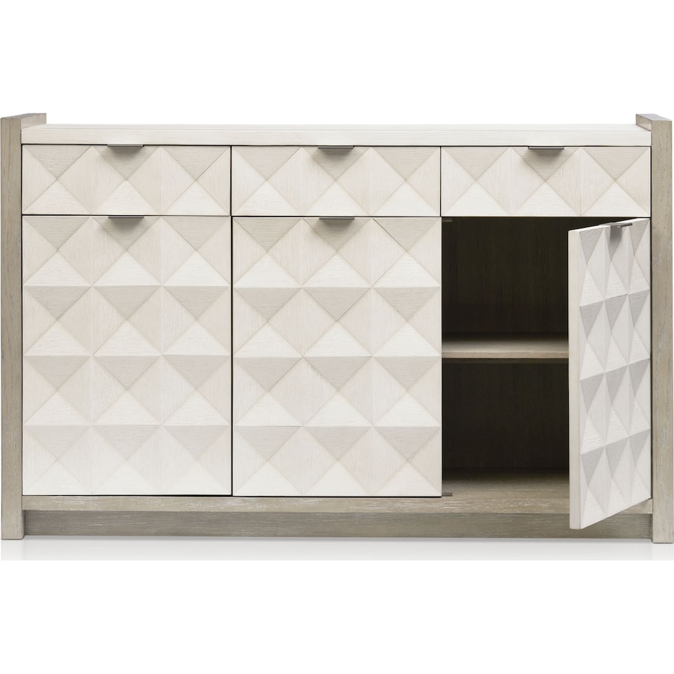 coronado dining ivory gray server   