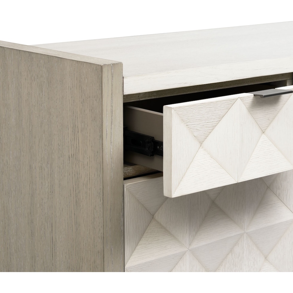 coronado dining ivory gray server   