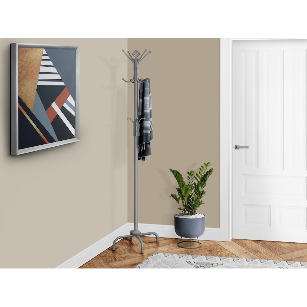 corsica gray coat rack   