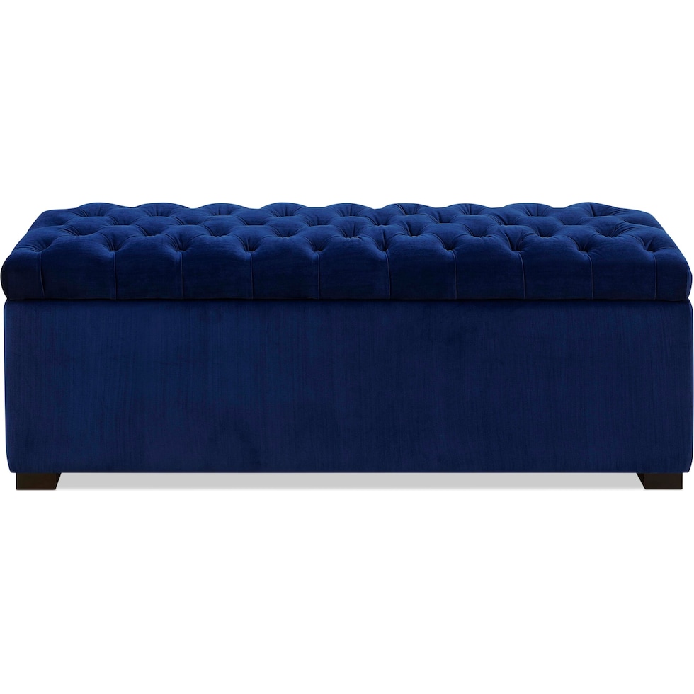 corva blue storage bench   