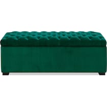 corva green storage bench   