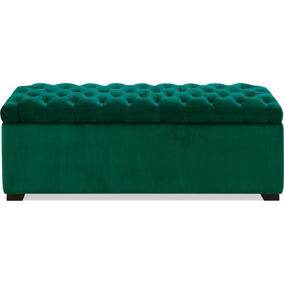 corva green storage bench   