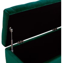 corva green storage bench   