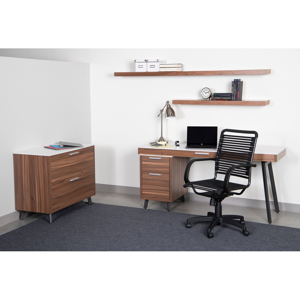 corynn black office chair   