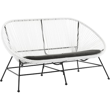 Cosgrove Outdoor Hammock Loveseat - White