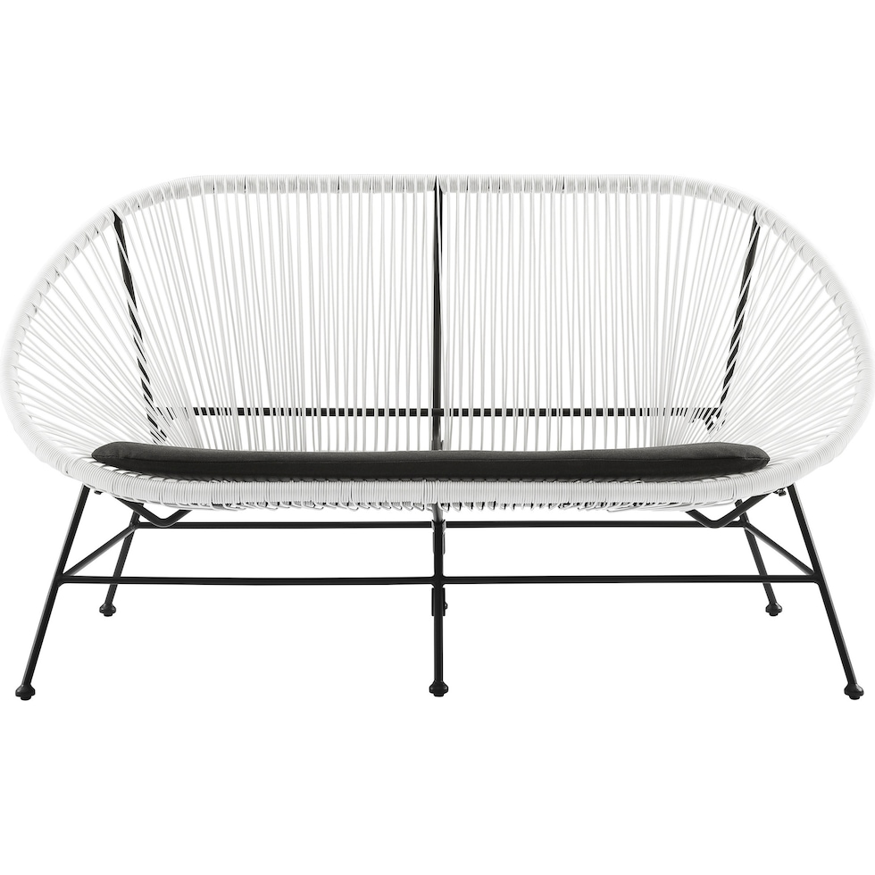 cosgrove white outdoor loveseat   