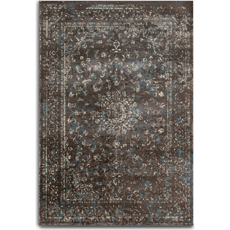 cosmic dark brown area rug  x    