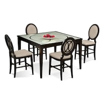 cosmo ii merlot  pc counter height dining room   
