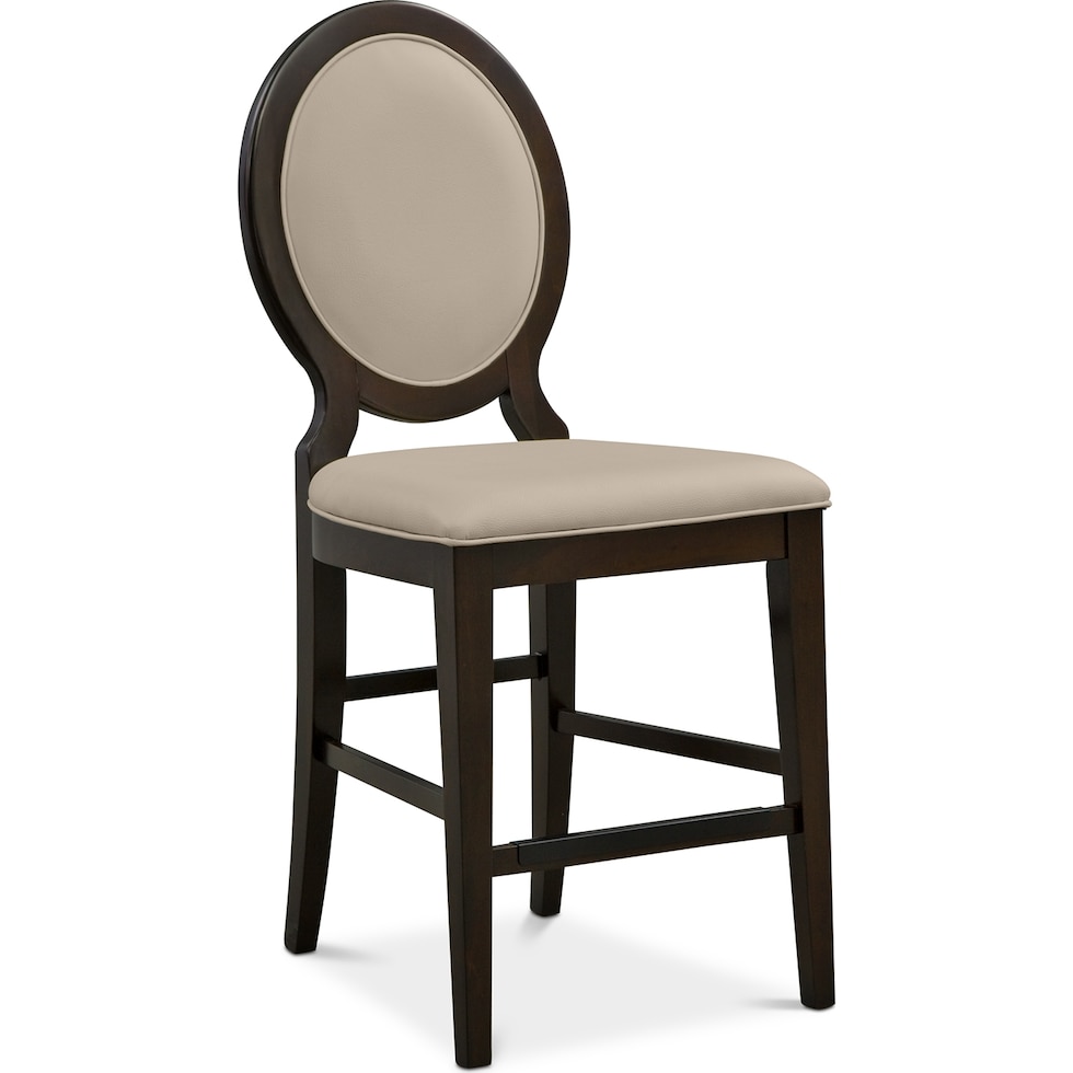 cosmo ii merlot counter height stool   