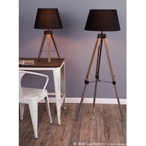 costa gray black floor lamp   