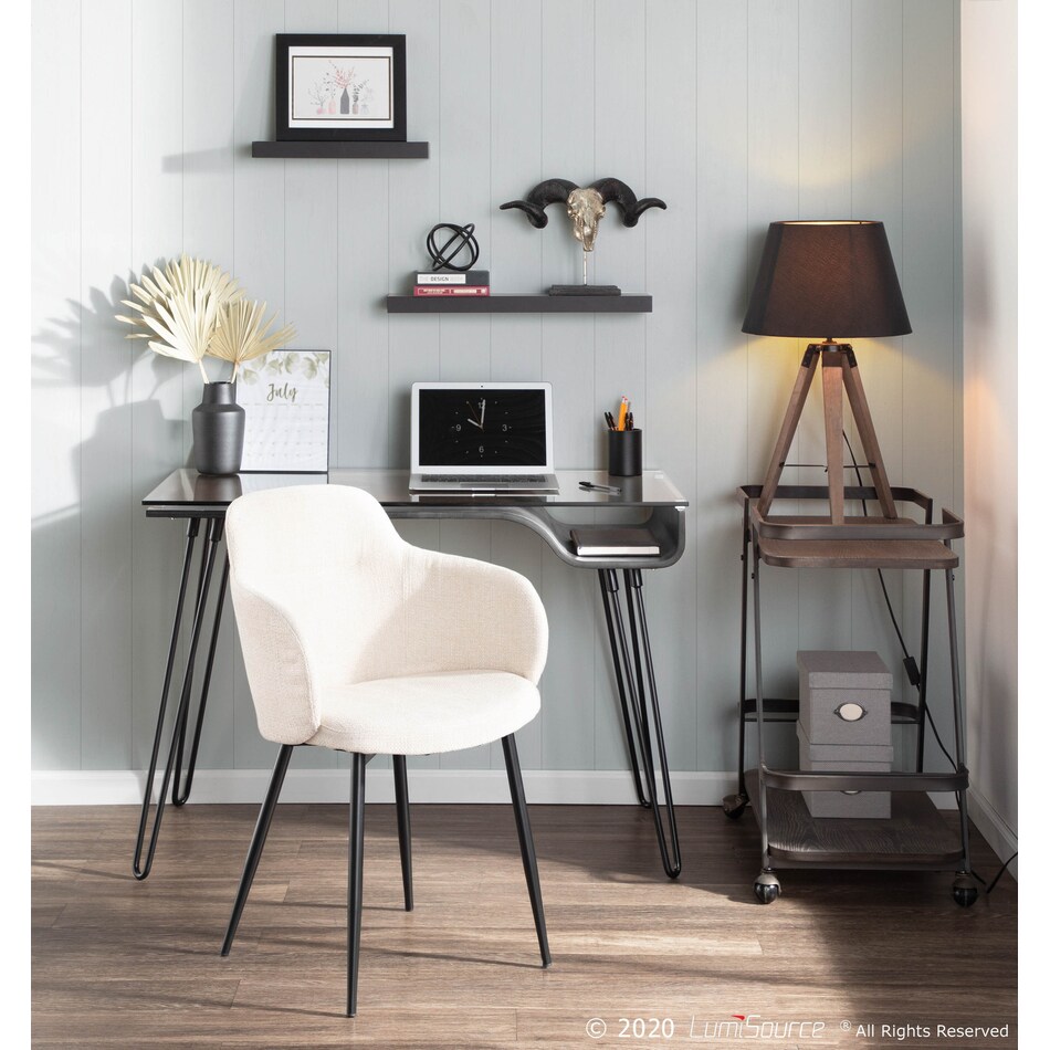 costa gray black table lamp   