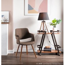 costa gray black table lamp   