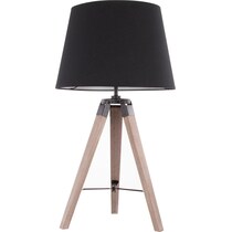 costa gray black table lamp   