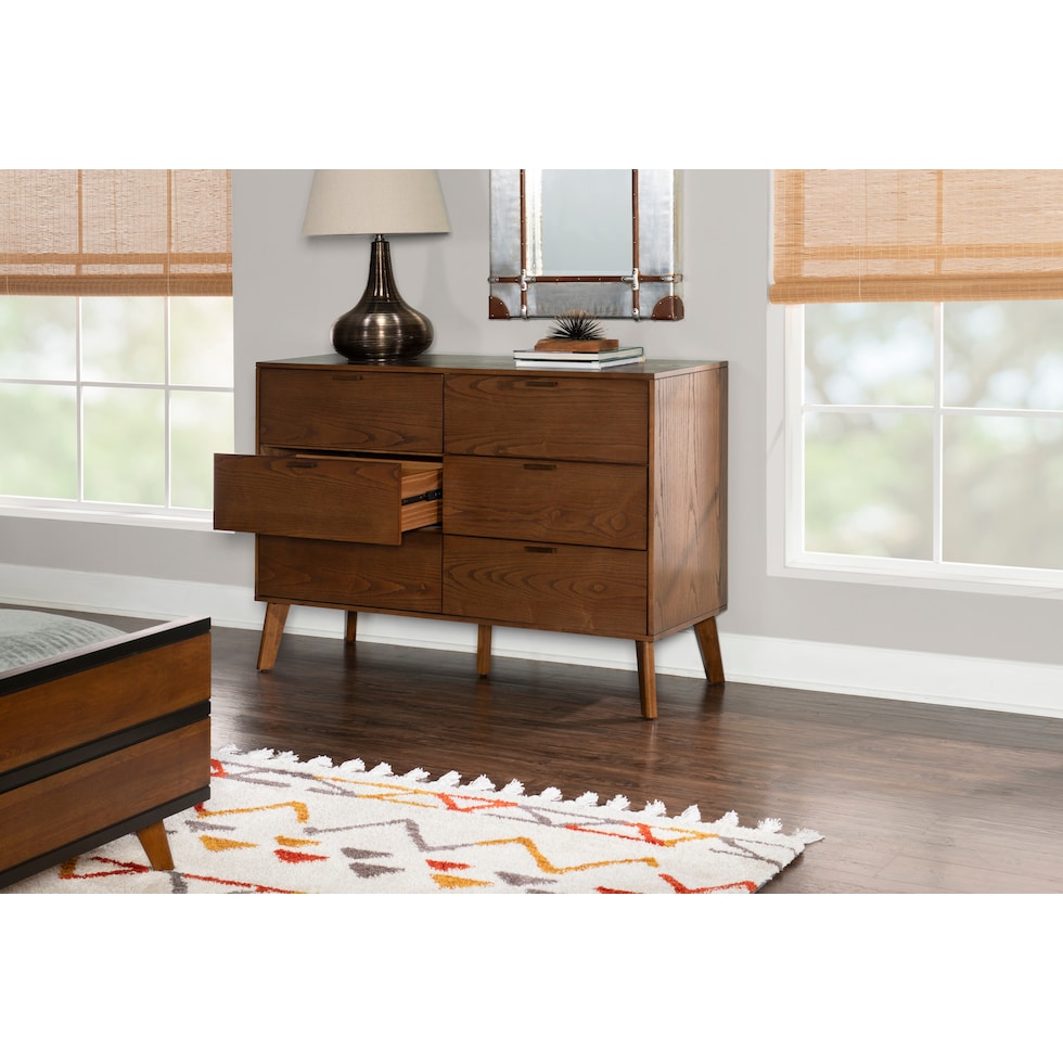 courtney dark brown dresser   