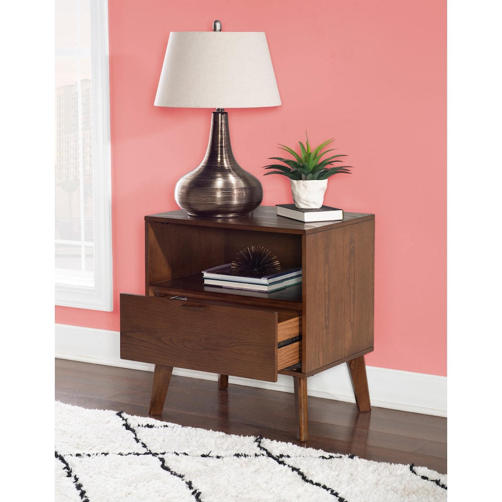 courtney dark brown nightstand   