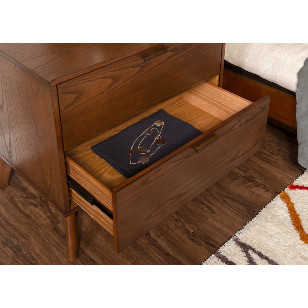 courtney dark brown nightstand   