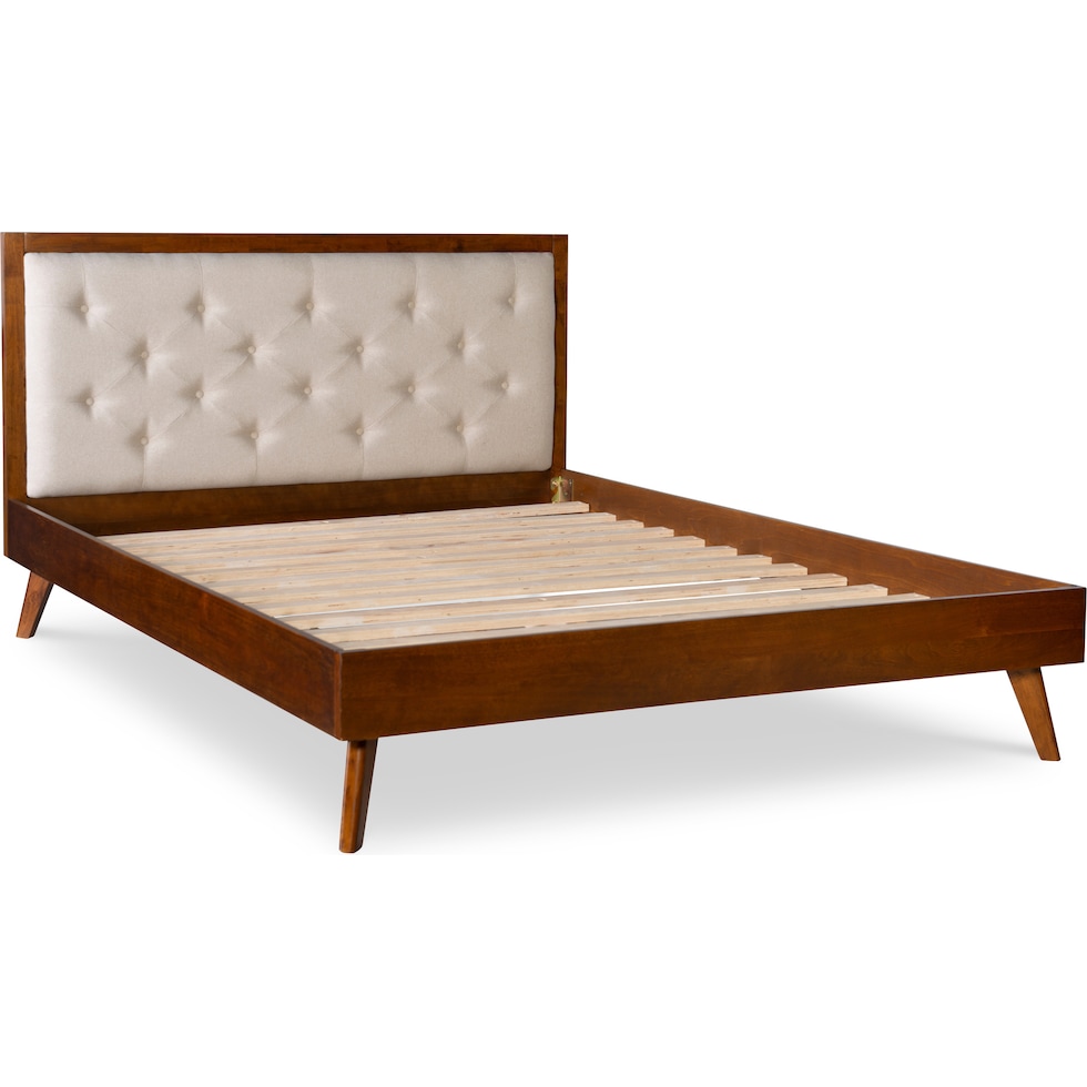 courtney dark brown queen bed   