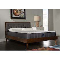 courtney dark brown queen bed   