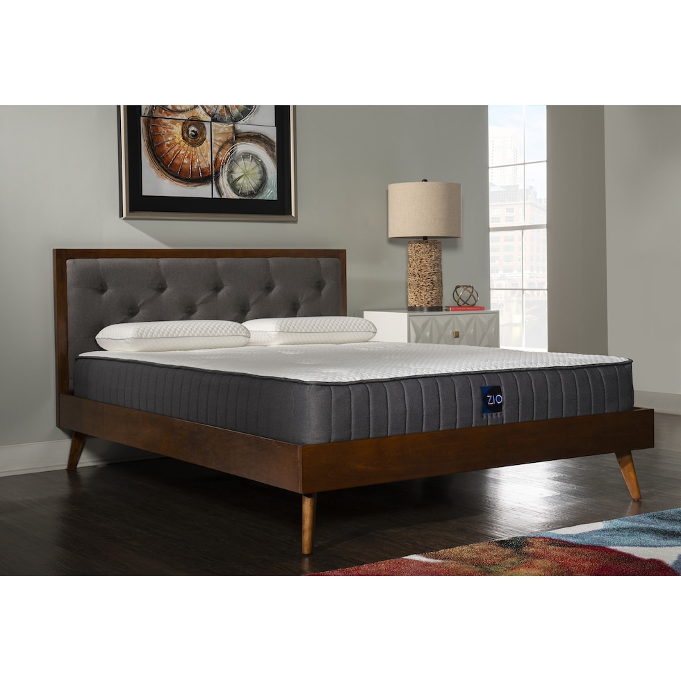 courtney dark brown queen bed   