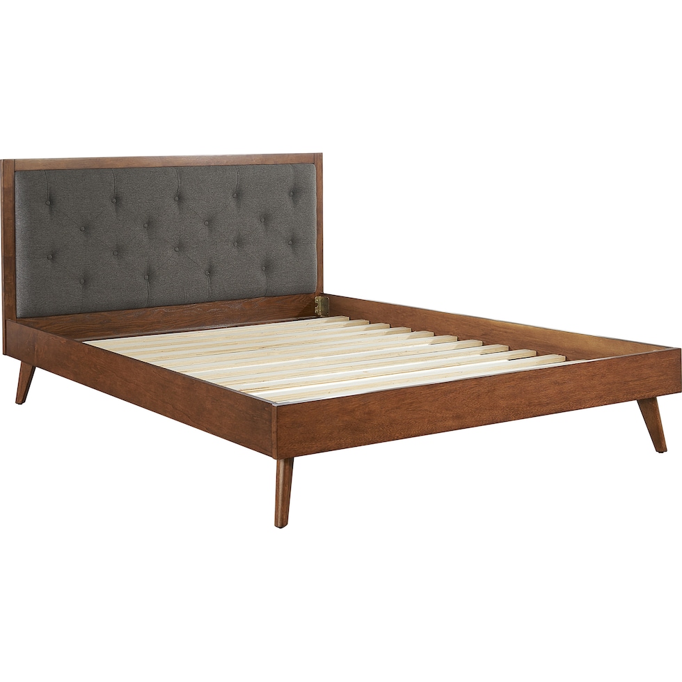 courtney dark brown queen bed   