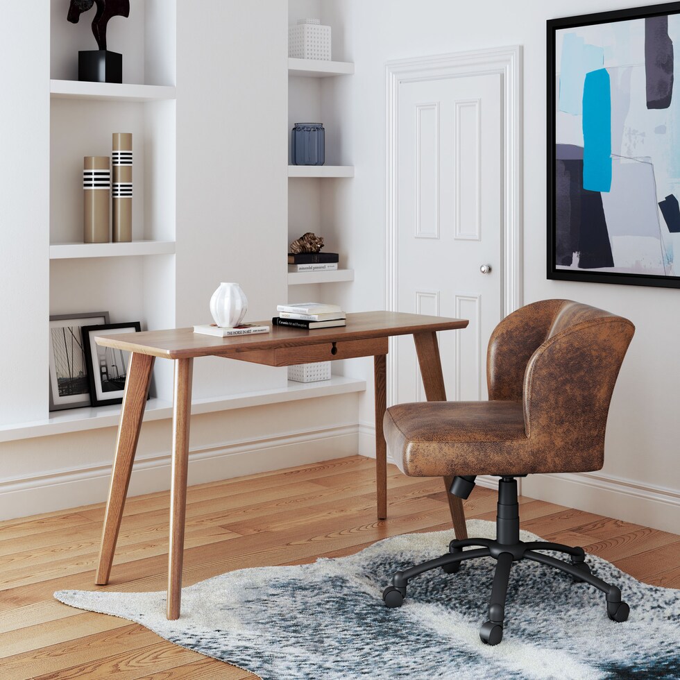 coventry light brown desk   