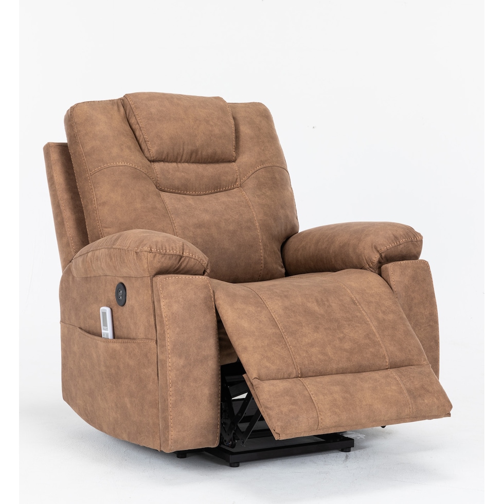 covington light brown lift chair   