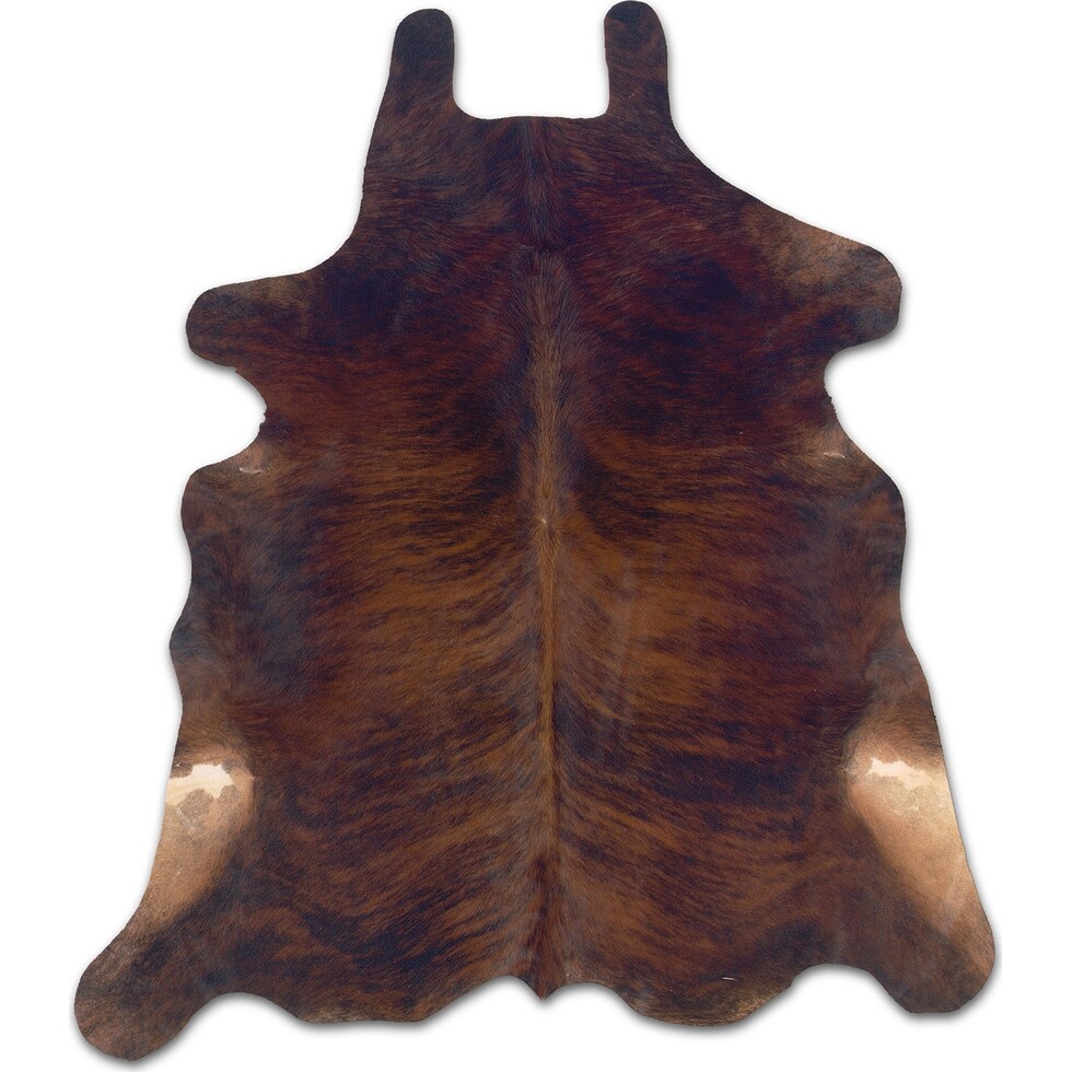 cowhide dark brown area rug ' x '   