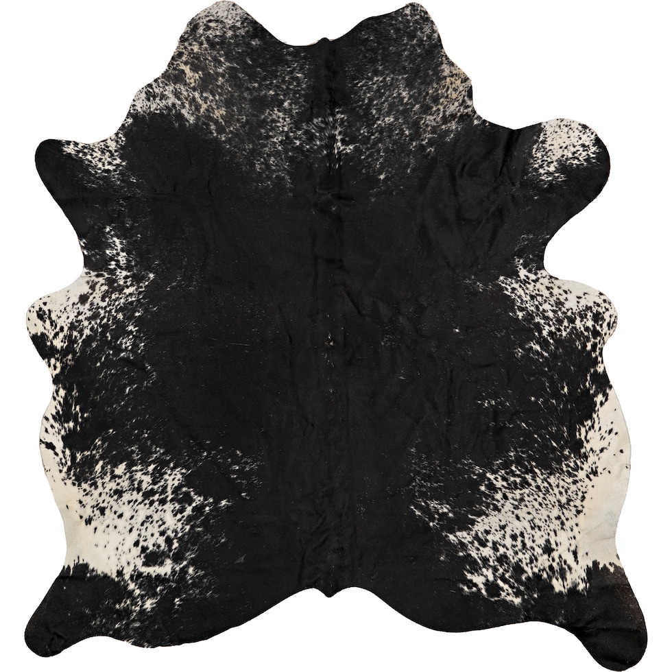 cowhide dark brown area rug  x    