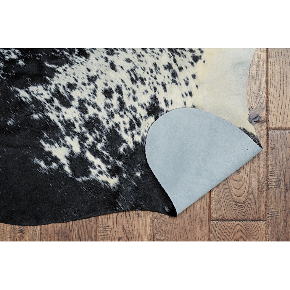 cowhide dark brown area rug  x    