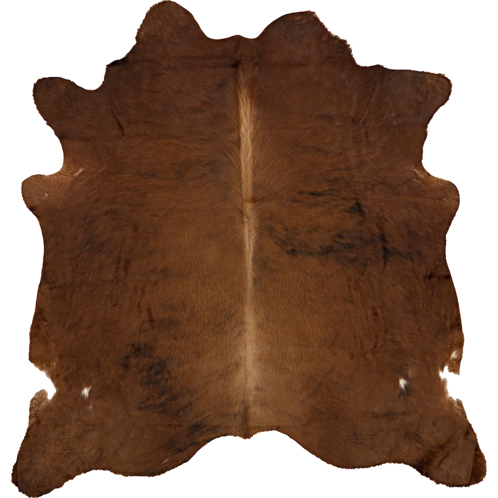 cowhide light brown area rug  x    