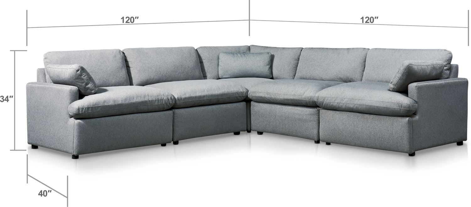 rooms to go kids sectional