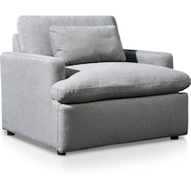 cozy gray power recliner   