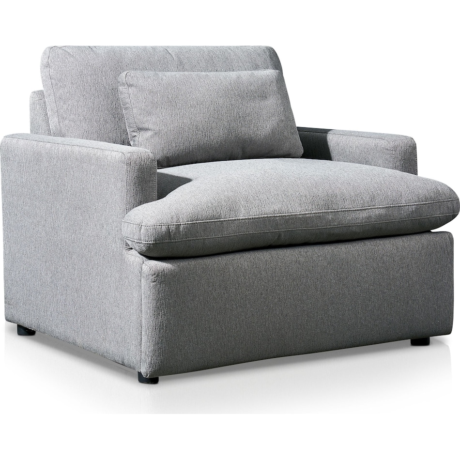 cozy gray power recliner   