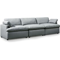 cozy gray sofa   