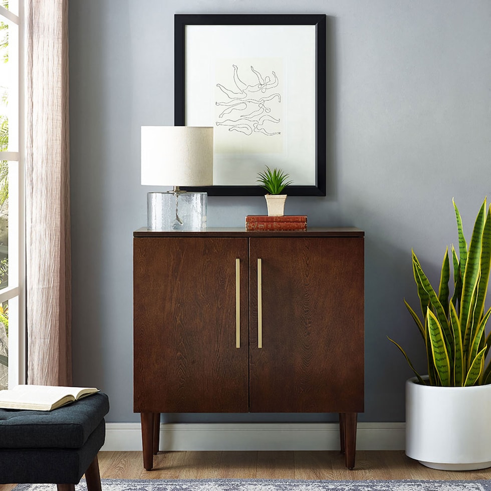 craig dark brown accent cabinet   