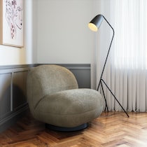crawford green accent chair   