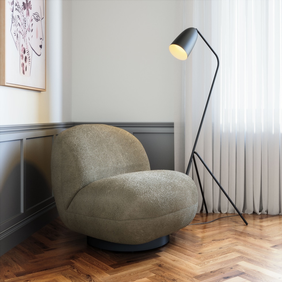 crawford green accent chair   