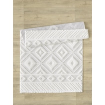 cremini white area rug  x    