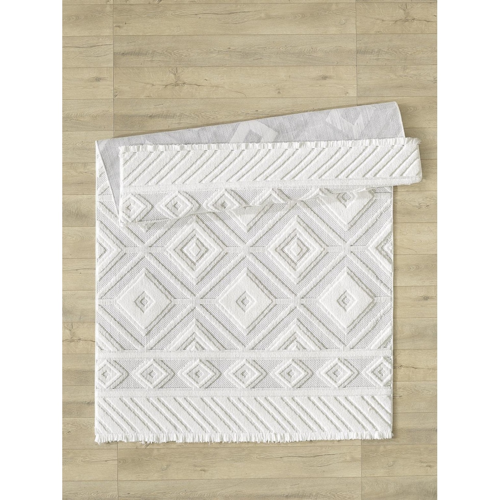 cremini white area rug  x    