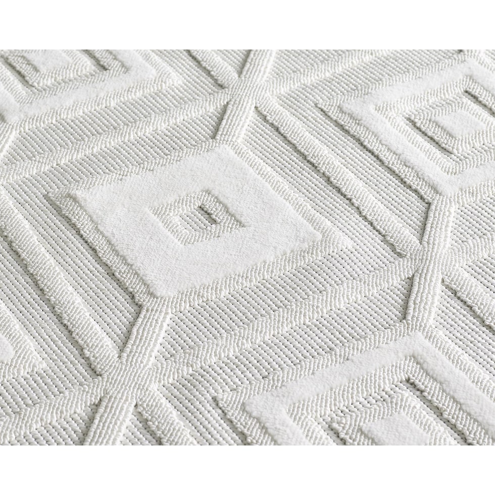 cremini white area rug  x    