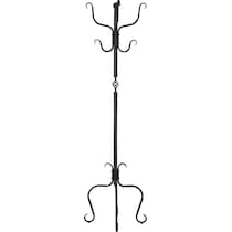 creswell black coat rack   