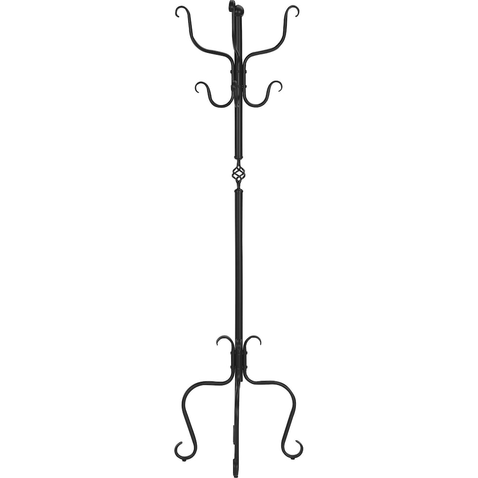 creswell black coat rack   